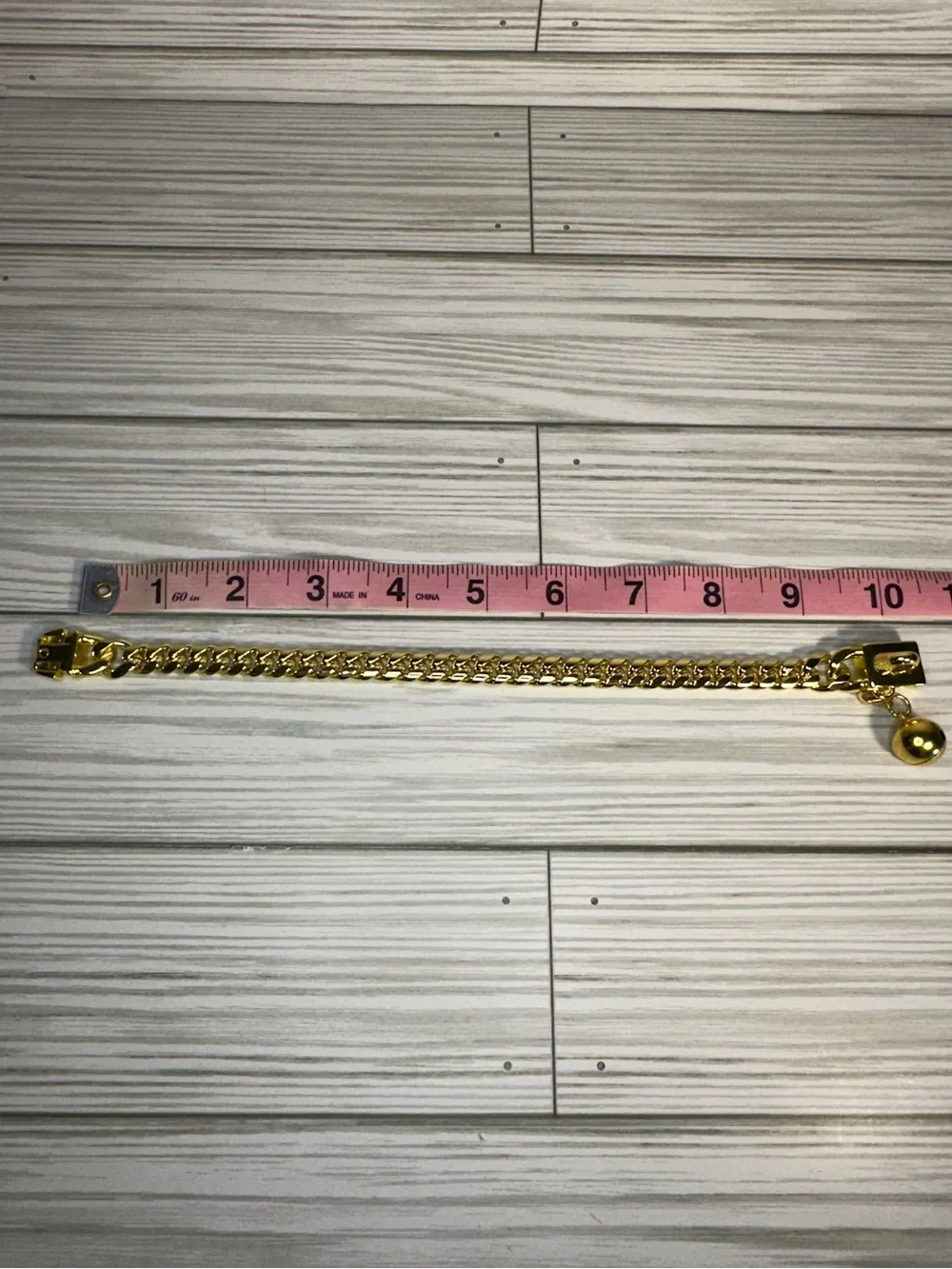 Gold Cuban Link Chain Dog Collar 10mm 10” For Small Dogs 6-9” neck Maximalist
